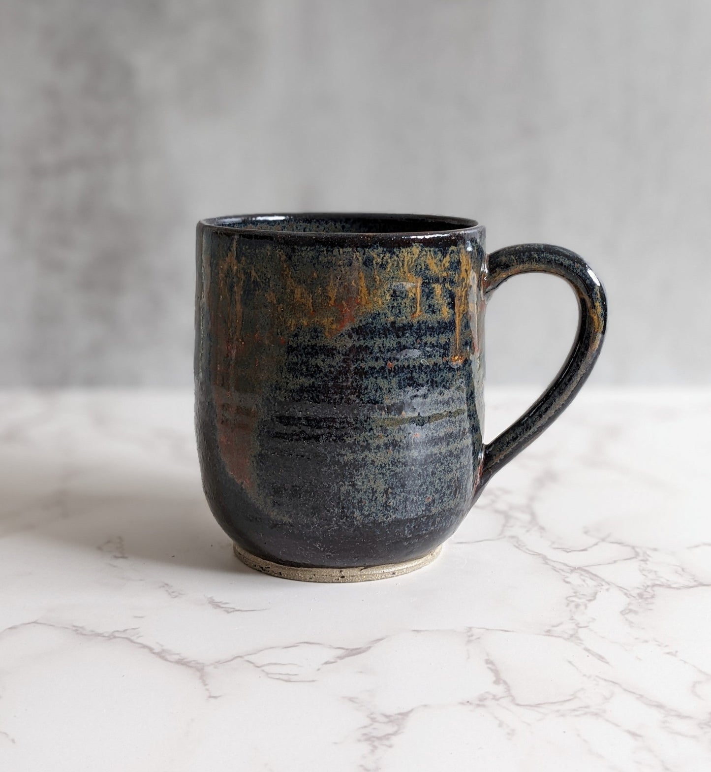 Black Drippy Mug
