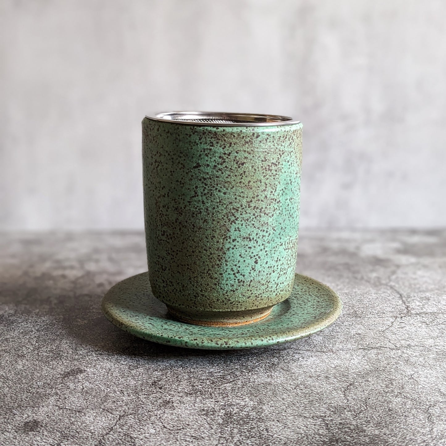 Green Speckled Cup
