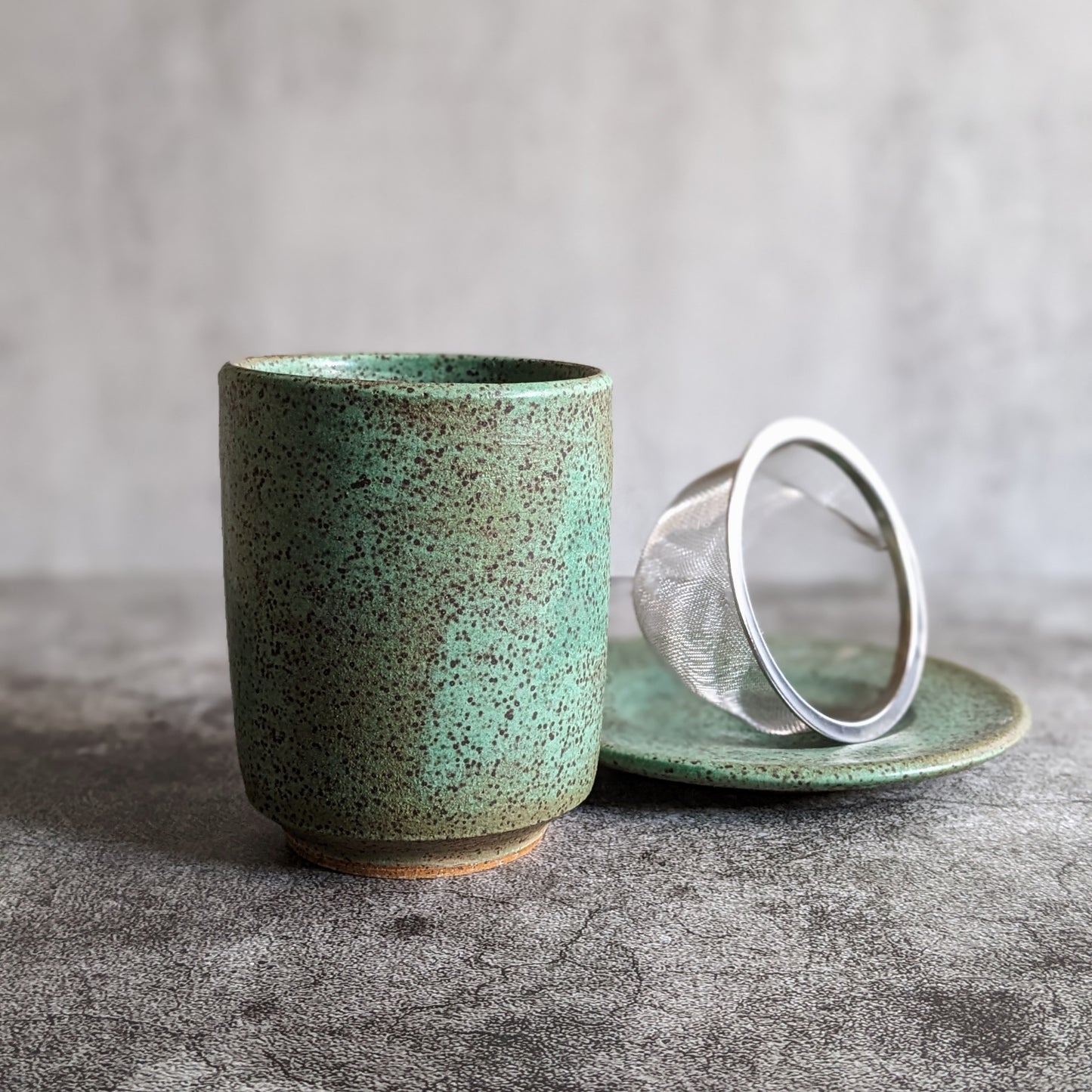 Green Speckled Cup