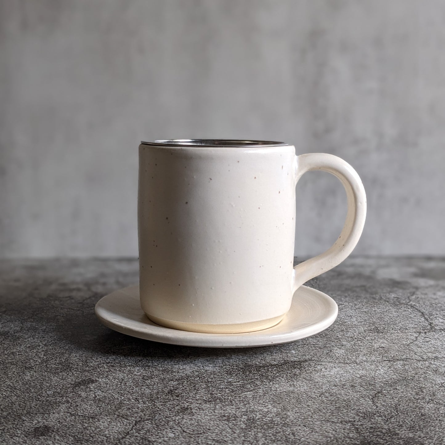 White Speckled Mug