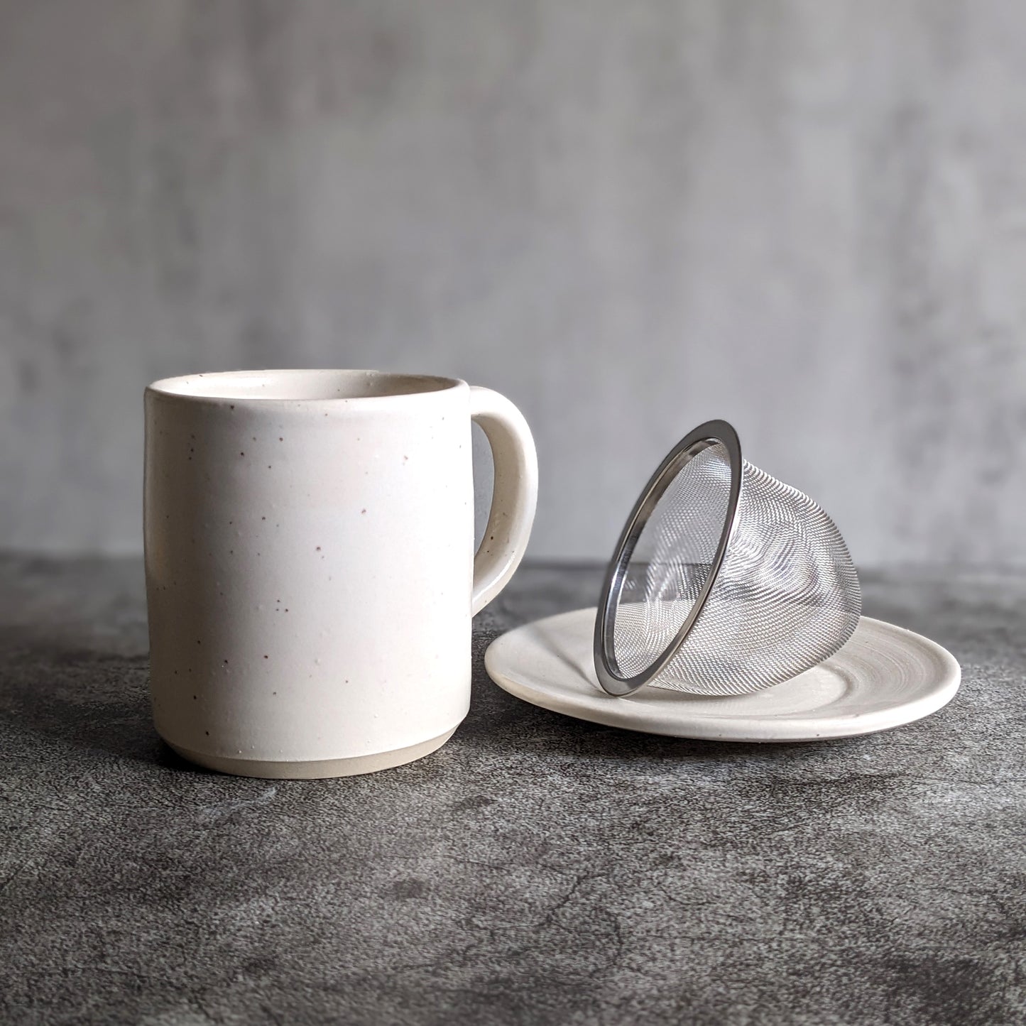 White Speckled Mug