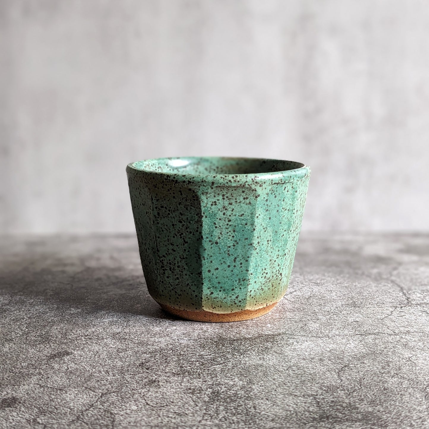 Green Fluted Cup